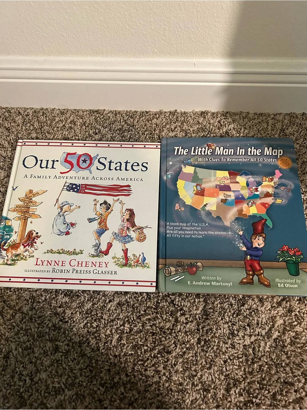 Our 50 States & The Little Man in the Map - Kids Book Set